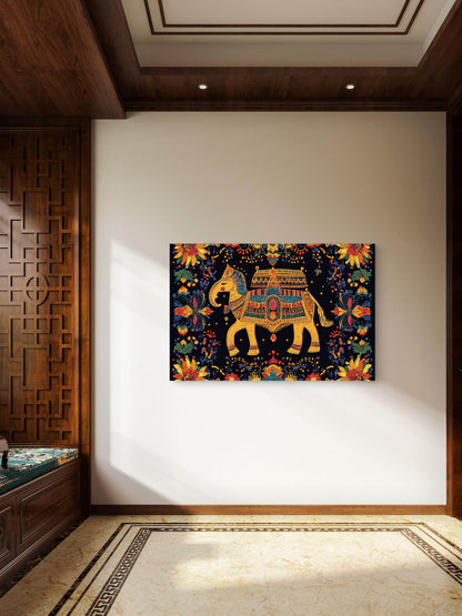 intricately-embroidered-cushion-covers-indian-Luxurious-Indian Culture &  Folk Art 3D Textured Wall Art | UV Printed Embossed Canvas Wall Frame for Home Decor,living Room