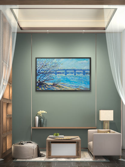 Landscape-picture-nature-Luxurious-Nature and landscape | 3D Textured Wall Art | UV Printed Embossed Canvas Wall Frame for Home Decor,Living Room