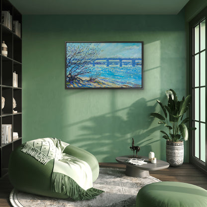 Landscape-picture-nature-Luxurious-Nature and landscape | 3D Textured Wall Art | UV Printed Embossed Canvas Wall Frame for Home Decor,Living Room