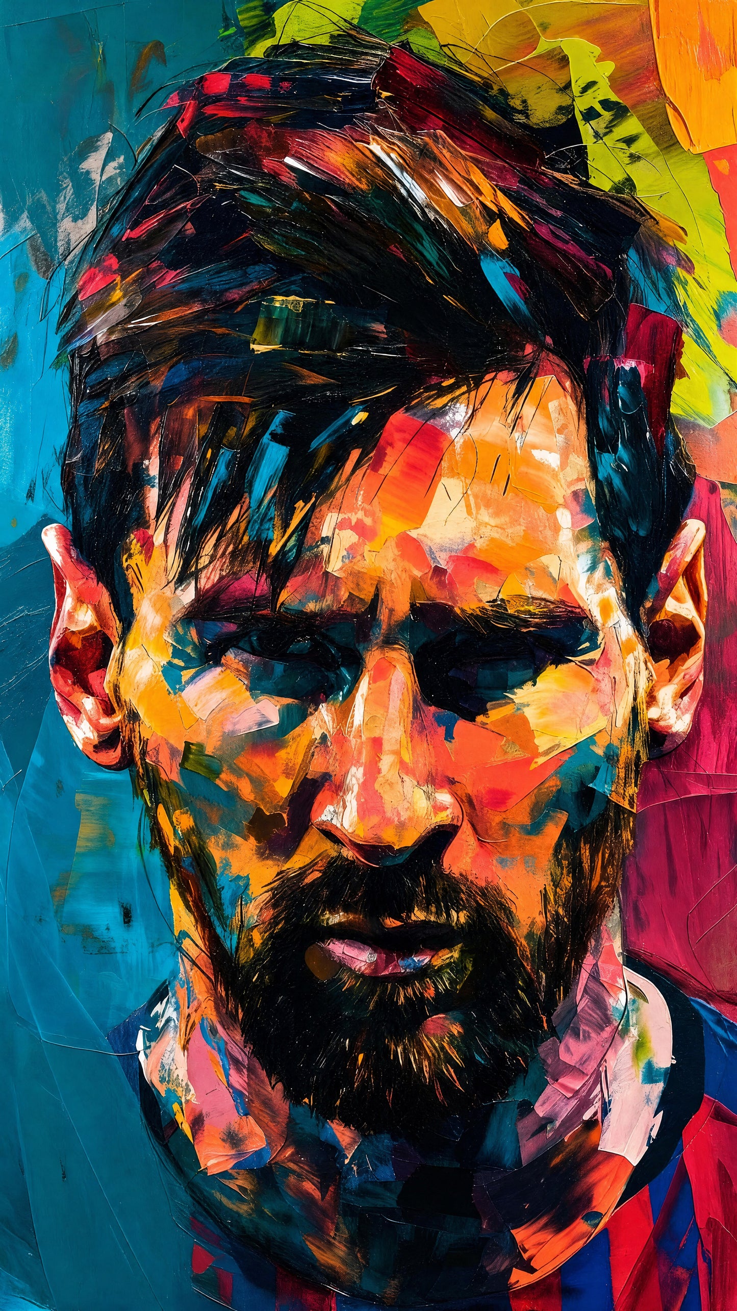 Lionel Messi-Luxurious-Lifestyle & Hobbies 3D Textured Wall Art | UV Printed Embossed Canvas Wall Frame for Home Decor,living Room