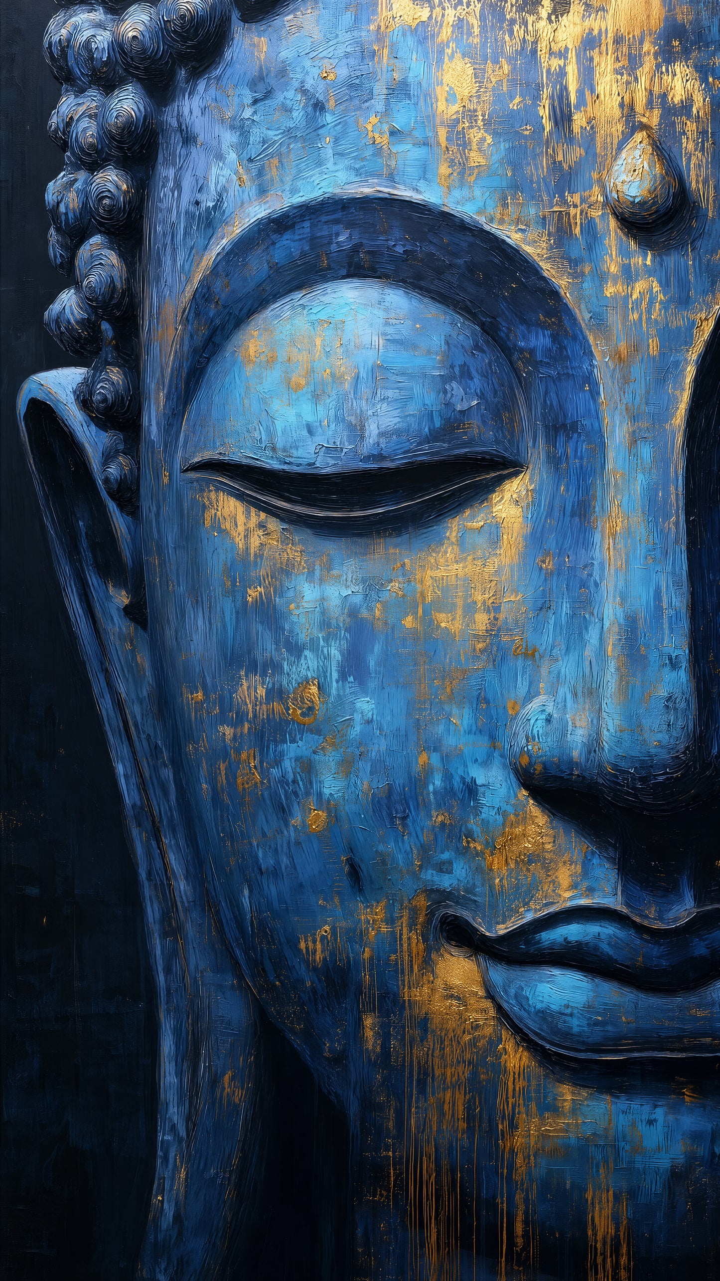 Lord Buddha -Luxurious-Gods and Divine Art 3D Textured Wall Art | UV Printed Embossed Canvas Wall Frame for Home Decor,living Room