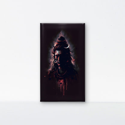 Mahadev Digital art-Luxurious-Spiritual & Mindful 3D Textured Wall Art | UV Printed Embossed Canvas Wall Frame for Prayer room ,Meditation Space