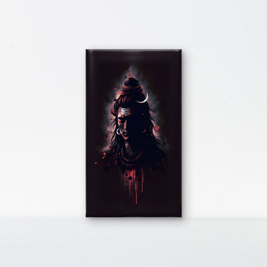Mahadev Digital art-Luxurious-Spiritual & Mindful 3D Textured Wall Art | UV Printed Embossed Canvas Wall Frame for Prayer room ,Meditation Space