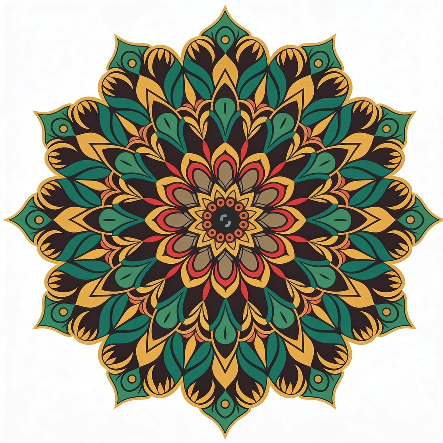 mandala-design-Luxurious | 3D Textured Wall Art | UV Printed Embossed Canvas Wall Frame for living room