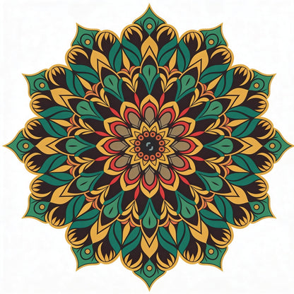 mandala-design-Luxurious | 3D Textured Wall Art | UV Printed Embossed Canvas Wall Frame for living room