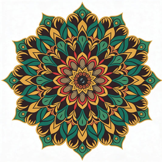 mandala-design-Luxurious | 3D Textured Wall Art | UV Printed Embossed Canvas Wall Frame for living room