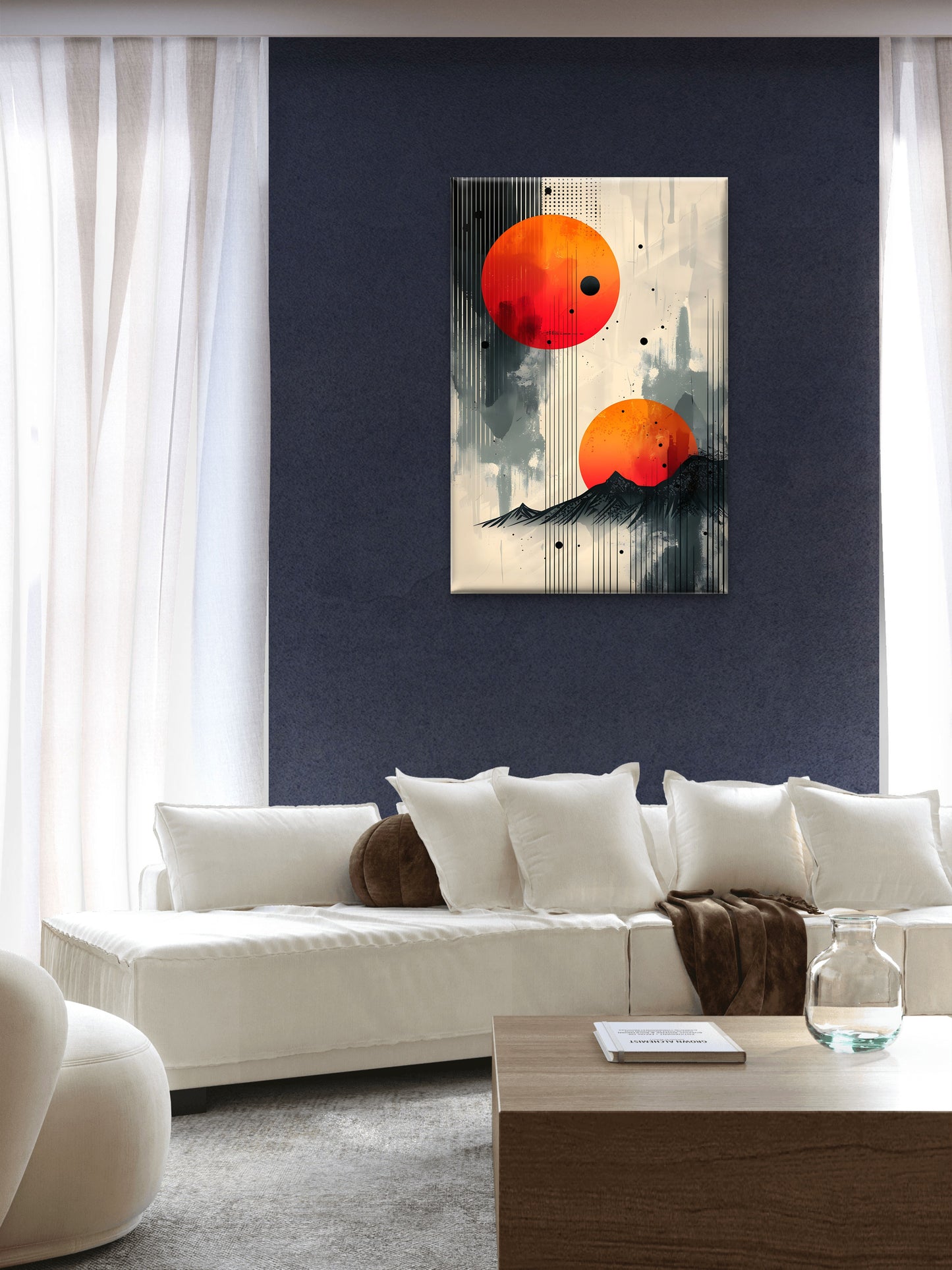 minimalist-art-Premium-Cosmic & Fantasy-3D Textured Wall Art | UV Embossed Canvas Wall Frame for Kids room  and living room