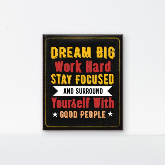 Dreamy big-Luxurious-Motivational & Typography| 3D Textured Wall Art | UV Printed Embossed Canvas Wall Frame for Office,Meditation Space