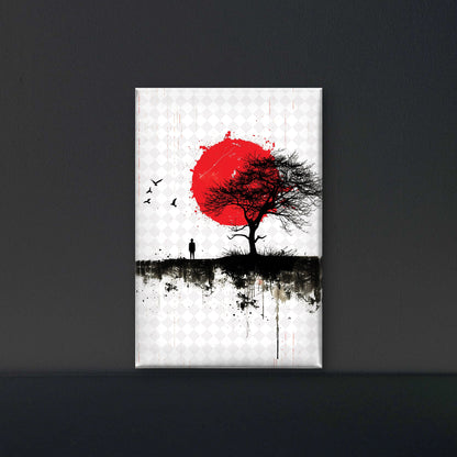 red-brazilwood-Luxurious-Nature and landscape | 3D Textured Wall Art | UV Printed Embossed Canvas Wall Frame for Home Decor,Living Room