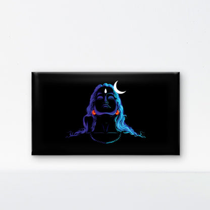 Shiva-Luxurious-Spiritual & Mindful 3D Textured Wall Art | UV Printed Embossed Canvas Wall Frame for Prayer room ,Meditation Space
