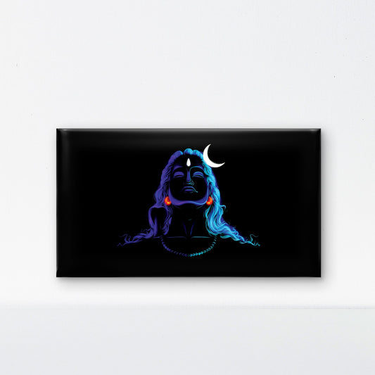 Shiva-Luxurious-Spiritual & Mindful 3D Textured Wall Art | UV Printed Embossed Canvas Wall Frame for Prayer room ,Meditation Space