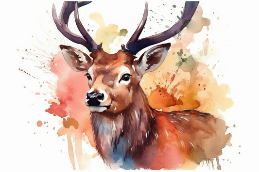 splash-colorful-animal-part-Luxurious-Wildlife & Animals-3D Textured Wall Art | UV Embossed Canvas Wall Frame for Home decor