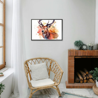 splash-colorful-animal-part-Luxurious-Wildlife & Animals-3D Textured Wall Art | UV Embossed Canvas Wall Frame for Home decor