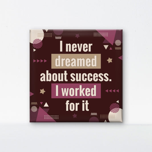 sucess is all about work hard-Luxurious-Motivational & Typography| 3D Textured Wall Art | UV Printed Embossed Canvas Wall Frame for Office,Meditation Space
