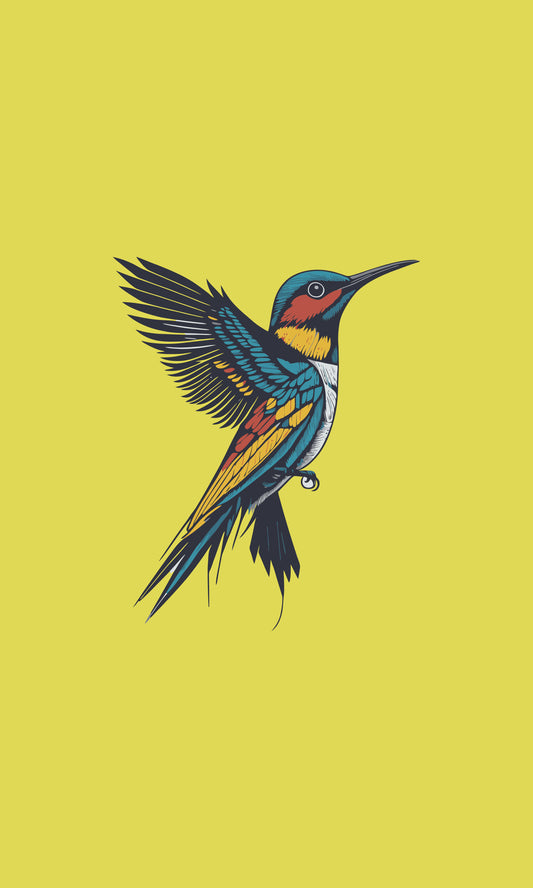 vector-vibrant-bird-perched-branch-showcasing-Luxurious-Wildlife & Animals-3D Textured Wall Art | UV Embossed Canvas Wall Frame for Home decor