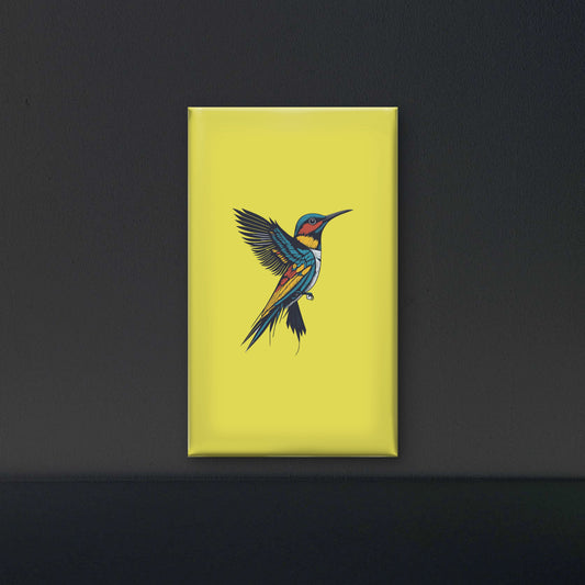 vector-vibrant-bird-perched-branch-showcasing-Luxurious-Wildlife & Animals-3D Textured Wall Art | UV Embossed Canvas Wall Frame for Home decor